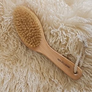 Body Bath Brush 100% Boar's Hair NWOT